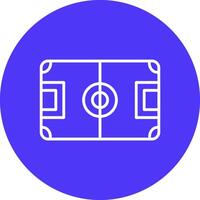 Football Field Line Multi Circle Icon vector