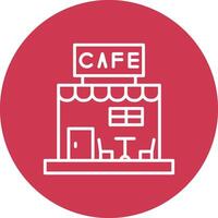 Cafe Line Multi Circle Icon vector