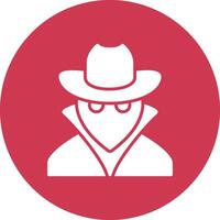 Spy Glyph Multi Circle Icon vector