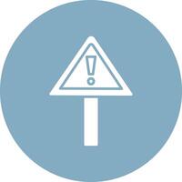 Alert Glyph Multi Circle Icon vector