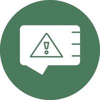 Alert Glyph Multi Circle Icon vector