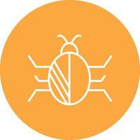 Bug Line Multi Circle Icon vector