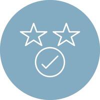 Rating Line Multi Circle Icon vector