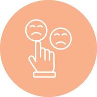 Customer Satisfaction Line Multi Circle Icon vector