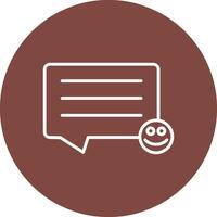 Comments Line Multi Circle Icon vector