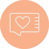 Give Heart Line Multi Circle Icon vector