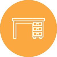 Cabinet Line Multi Circle Icon vector