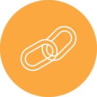 Chain Line Multi Circle Icon vector