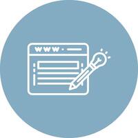 Website Design Line Multi Circle Icon vector