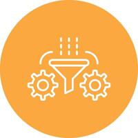 Refinement Line Multi Circle Icon vector