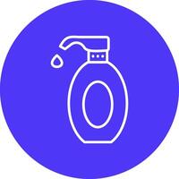 Lotion Line Multi Circle Icon vector