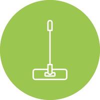 Mop Line Multi Circle Icon vector