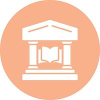 Library Glyph Multi Circle Icon vector