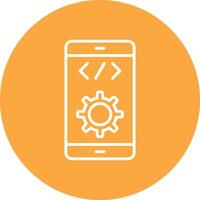 Software Development Line Multi Circle Icon vector
