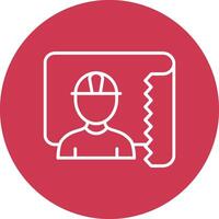 Architect Line Multi Circle Icon vector