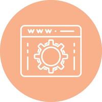 Web Optimization Line Multi Circle Icon vector