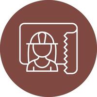 Architect Line Multi Circle Icon vector