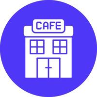 Cafe Glyph Multi Circle Icon vector