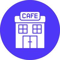 Cafe Glyph Multi Circle Icon vector