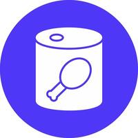 Canned Food Glyph Multi Circle Icon vector