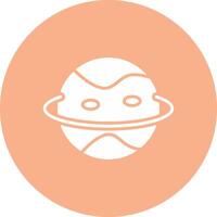 Planet Glyph Multi Circle Icon vector