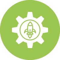 Engineering Glyph Multi Circle Icon vector