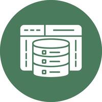 Web Development Glyph Multi Circle Icon vector