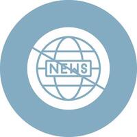 Fake News Glyph Multi Circle Icon vector