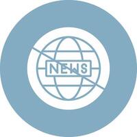 Fake News Glyph Multi Circle Icon vector