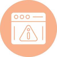 Warning Glyph Multi Circle Icon vector