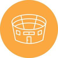 Stadium Line Multi Circle Icon vector