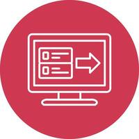 Data Transfer Line Multi Circle Icon vector