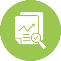 Data Quality Glyph Multi Circle Icon vector
