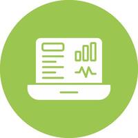 Dashboard Glyph Multi Circle Icon vector