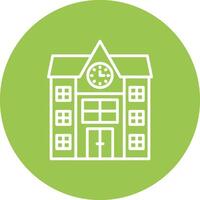 Univeristy Line Multi Circle Icon vector