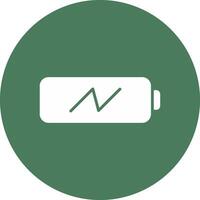 Charging Battery Glyph Multi Circle Icon vector