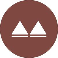 Triangles Glyph Multi Circle Icon vector