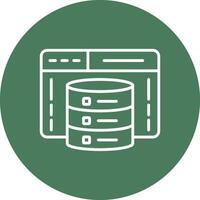 Web Development Line Multi Circle Icon vector