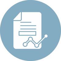 Data Report Glyph Multi Circle Icon vector