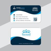 Modern creative professional business card template design. vector