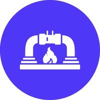 Gas PipeGlyph Multi Circle Glyph Multi Circle Icon vector
