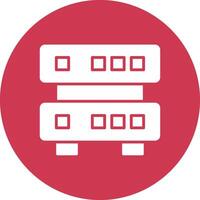 Data Quality Glyph Multi Circle Icon vector