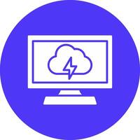 Computing Glyph Multi Circle Icon vector