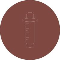 Pipette Line Multi Circle Icon vector