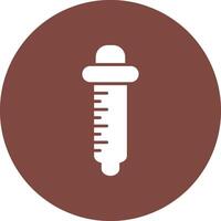 Pipette Glyph Multi Circle Icon vector