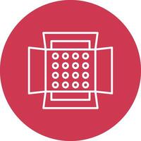 Soft Box Line Multi Circle Icon vector