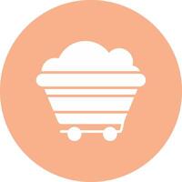 Coal Glyph Multi Circle Icon vector