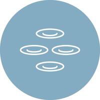 Cell Line Multi Circle Icon vector
