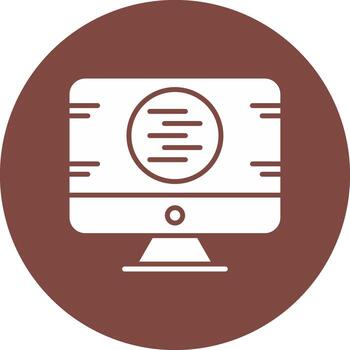 Code Development Glyph Multi Circle Icon vector