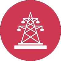 Electric Glyph Multi Circle Icon vector